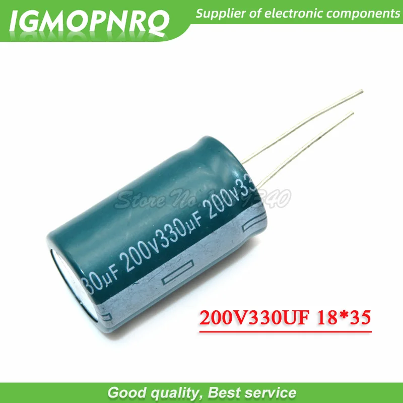 5PCS 200v330uf 330uf220v 18*35MM Electrolytic capacitor 200v 330uf 18x35 200V330UF