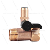 Water Purifier Universal 3 Way Ball Valve 1/2 To 3/8 1/4 Adapter Faucet Connector Fitting