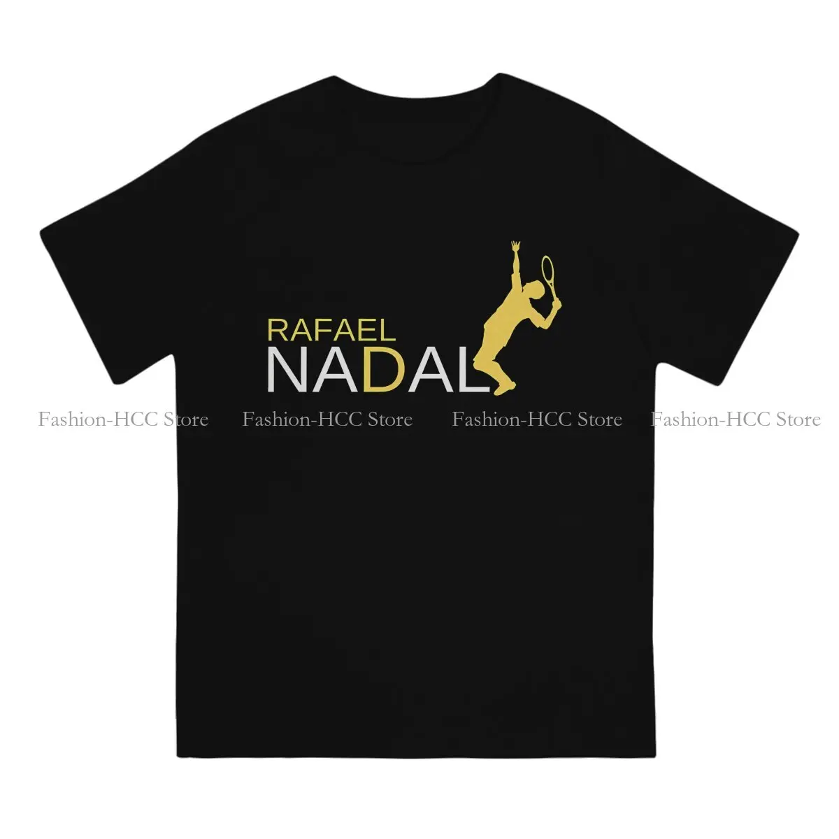 Yellow Special TShirt Rafael Nadal Comfortable New Design Graphic  T Shirt Short Sleeve