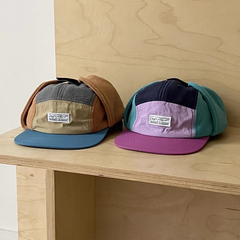 bones-de-piloto-de-aba-plana-de-la-combinando-com-cores-da-moda-coreana-para-homens-e-mulheres-inverno-ao-ar-livre-equitacao-quente-protecao-de-ouvido-chapeu-bomber