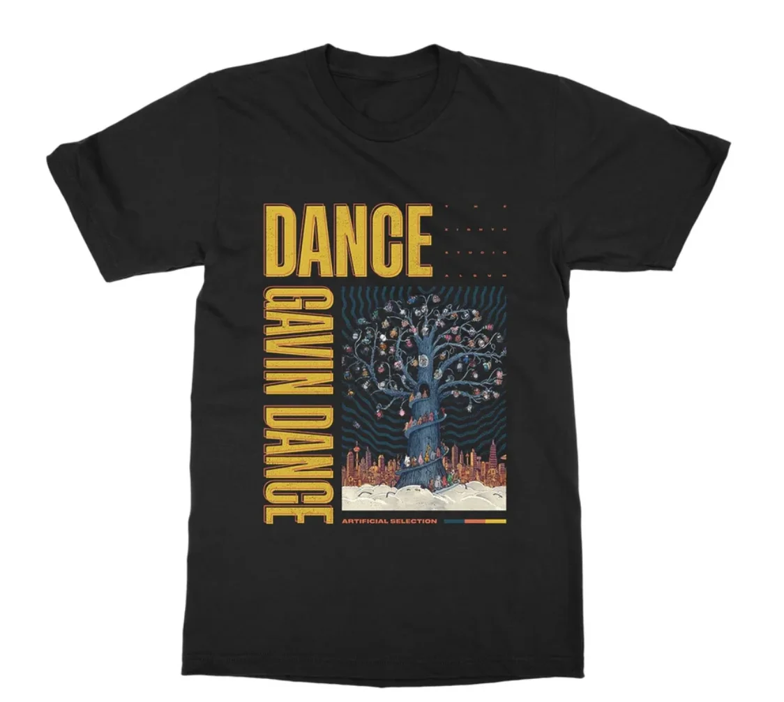 Dance Gavin Dance Manual Selection Band T-Shirt 100% Cotton Graphic Tee Men Women Summer Streetwear Top