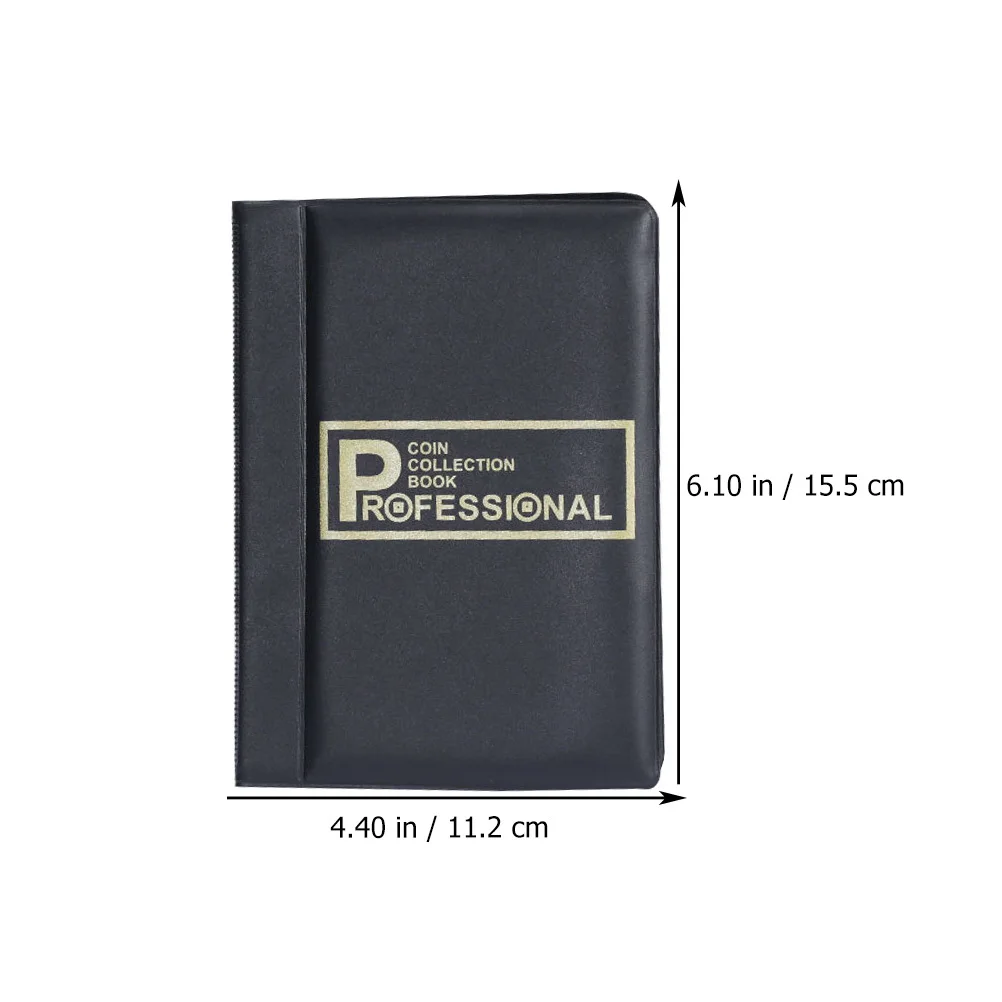 Coins Collection Album 120 Grid Imitation Coin Holder Book For Commemorative Coins Storage Collecting Organizer Pvc Bag
