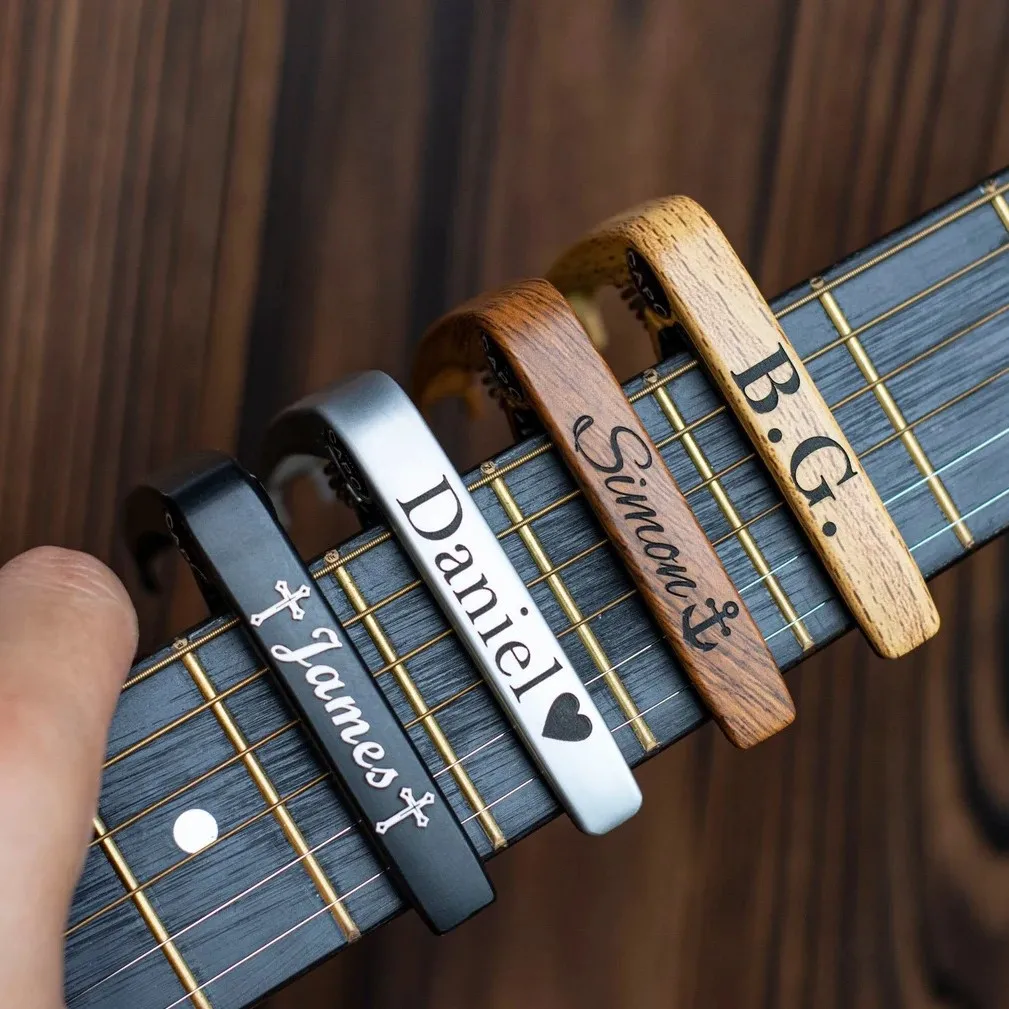 

Custom Engraving Name Metal Guitar Capo Personalized Capo For Electric Guitar Customized Engraved Capo