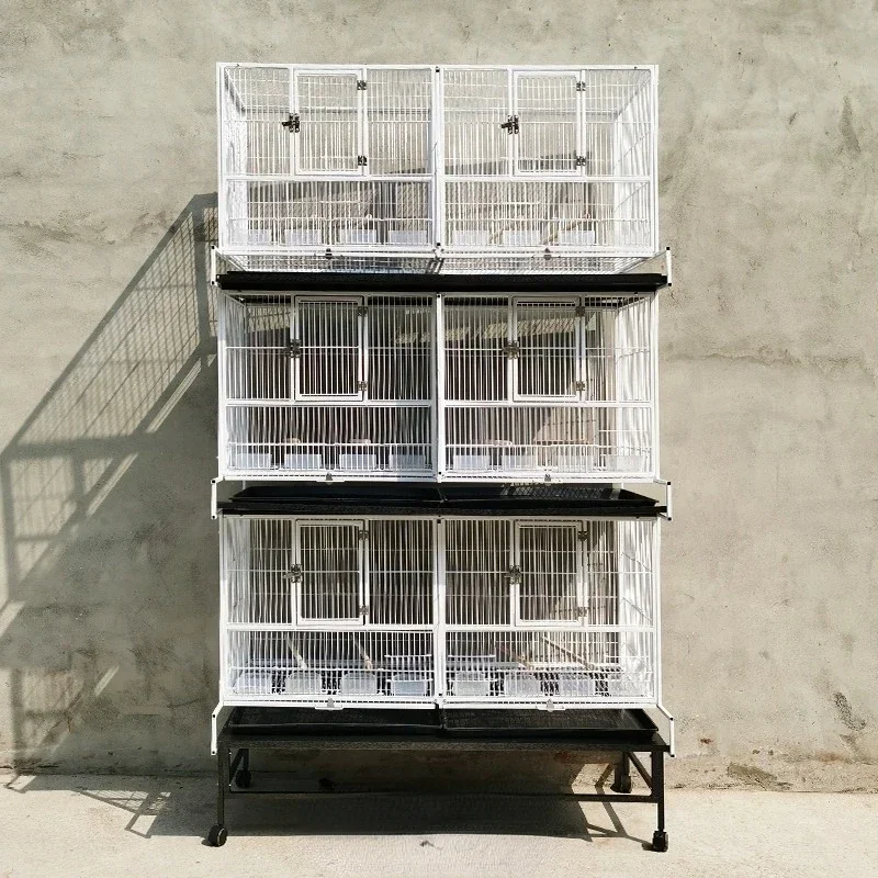 Tiger Skin PeonyPhoenix Parrot Six Palace Grid Large Bird Cage Luxury Breeding Cage