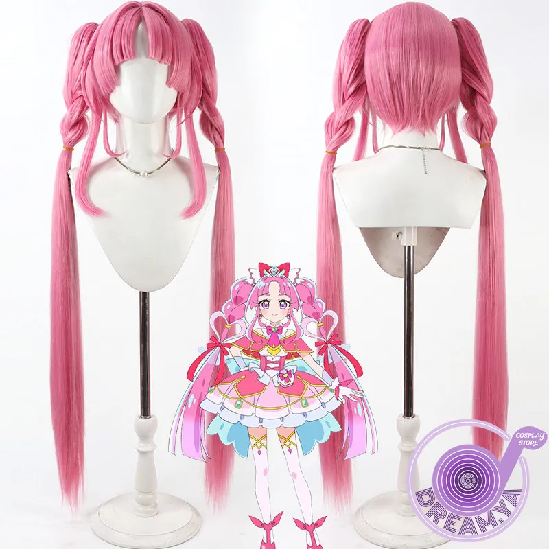 

Kobayashi Mikuru Cosplay Wig Pink Long Synthetic Hair Heat Resistant Halloween Role Play Party Carnival + Free Wig Cap