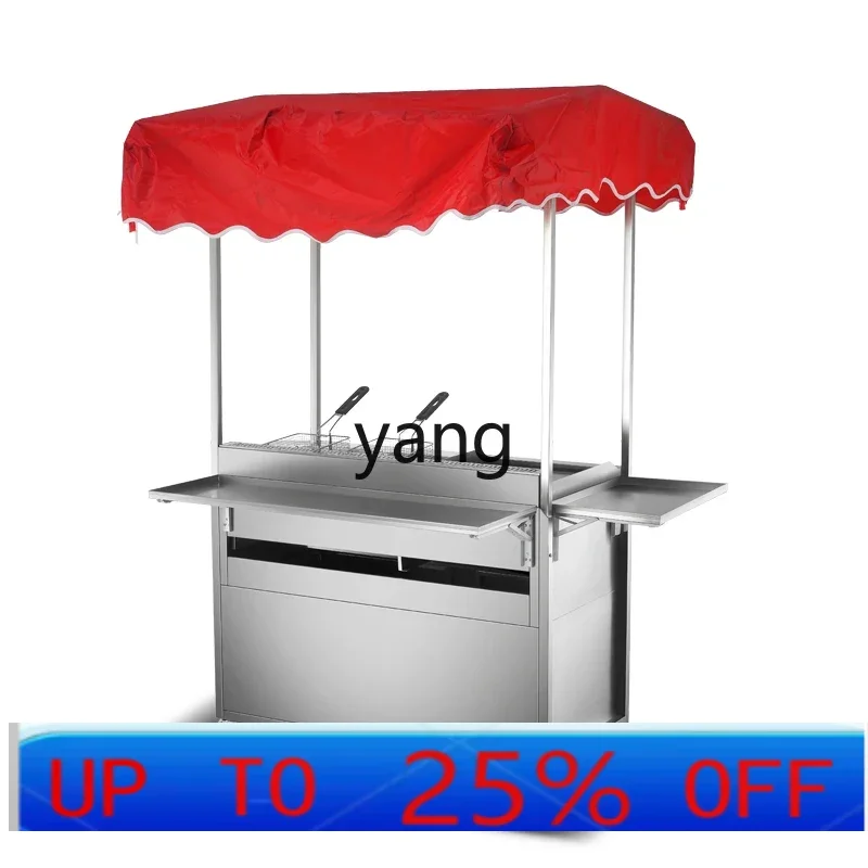 

LTT commercial snack truck barbecue stall multifunctional iron plate cart pancake stainless steel truck