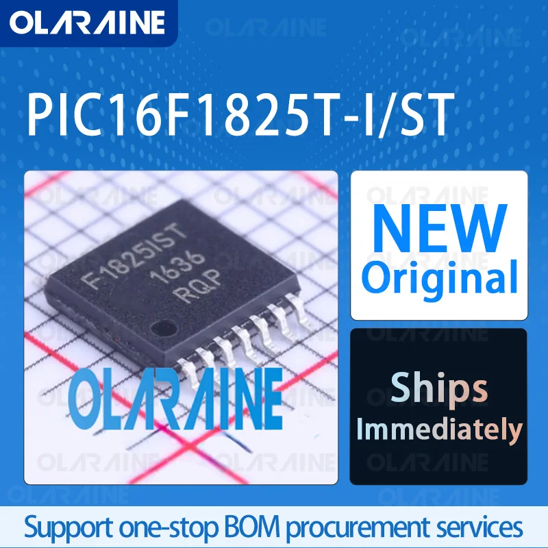 1/5/10 Pz PIC16F1825T-I/ST TSSOP-14 chip ic originale microcontrollore a 8 bit RoHS Core PIC16 Memoria del programma 14kB Tensione 5.5 V