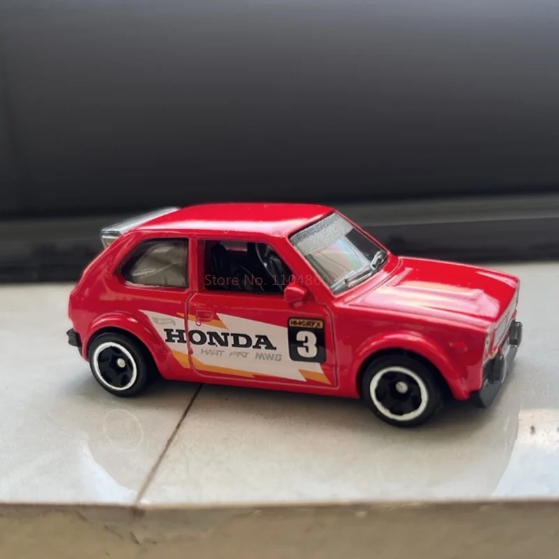 الأصلي 2025 متر العجلات الساخنة Th نموذج سيارة سوبر الكنز هانت 73 هوندا سيفيك نموذج سيارة تحصيل غرفة زخرفة الصبي هدية عيد ميلاد #6