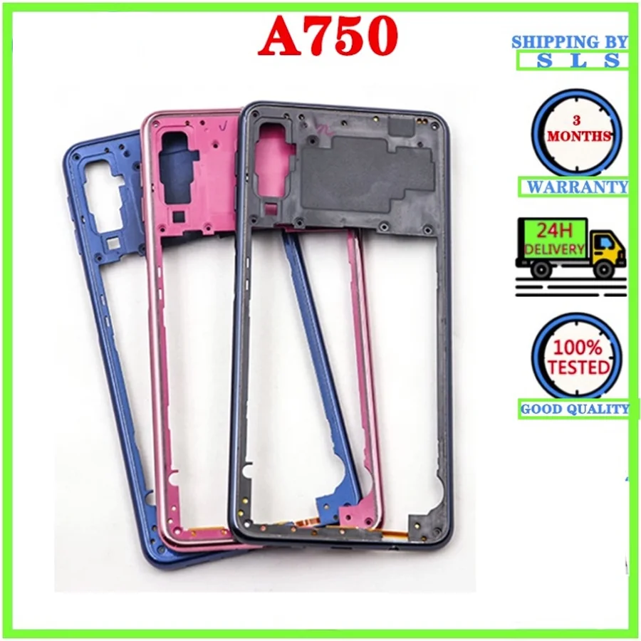 For Samsung Galaxy A7 2018 A750 Full Housing Middle Frame A750F Battery Back Cover Housing Case+ Sim Card Tray