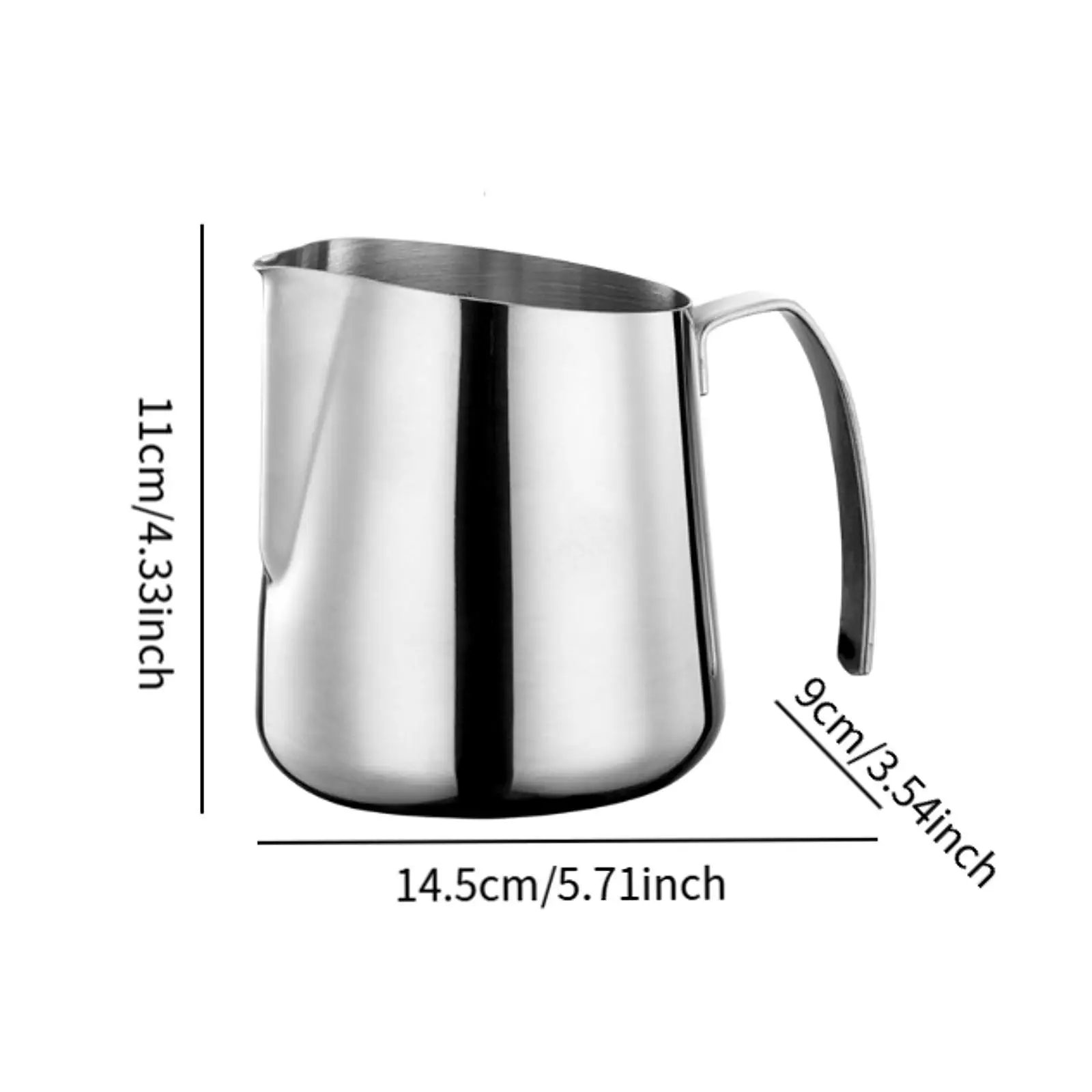 كوب قياس حليب القهوة إبريق مزبد الحليب لمتجر الشوكولاتة الساخنة