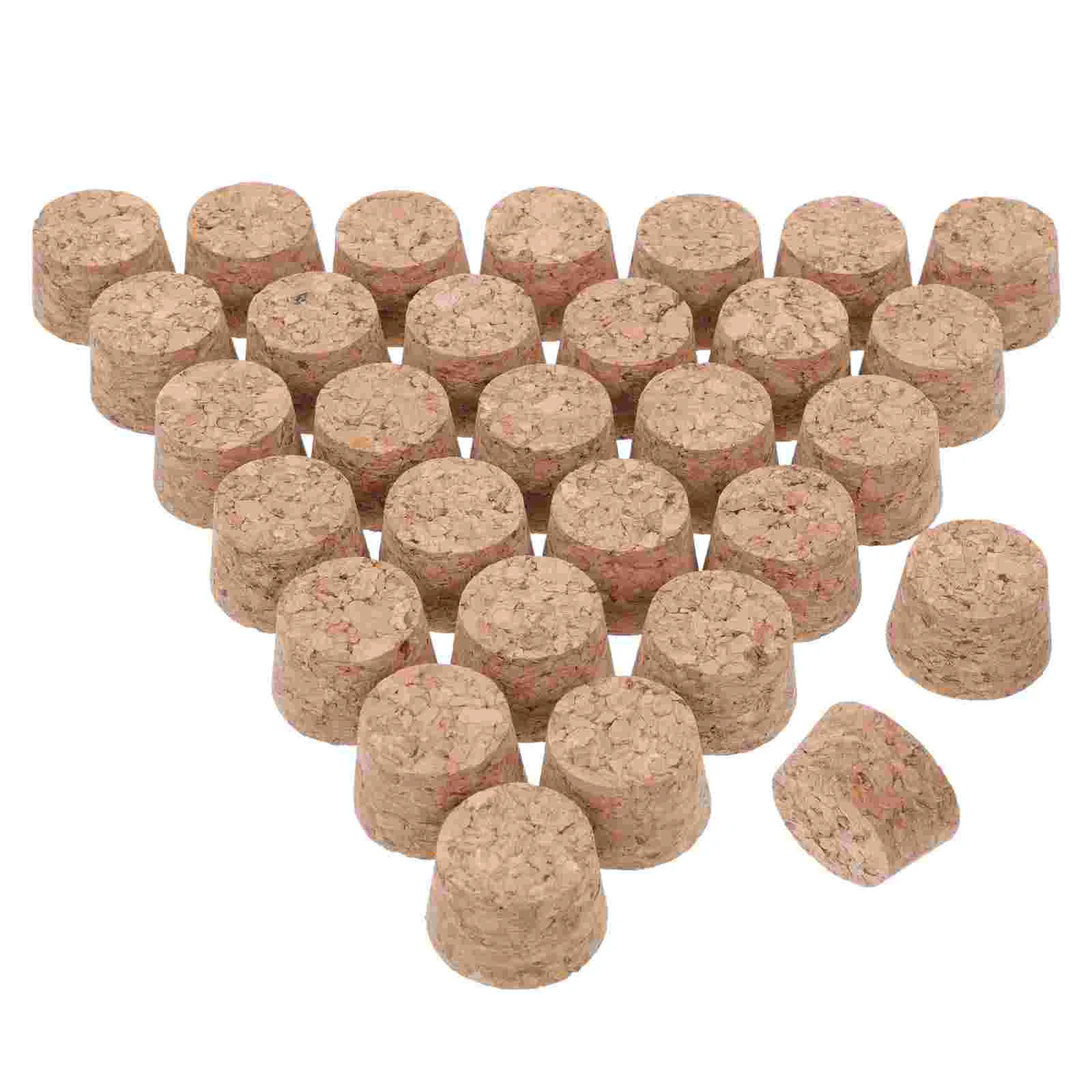 30 Pcs Pins Glass Bottle Cork Bottles Party Beverage Stopper Decorate Corks Light Brown Wooden