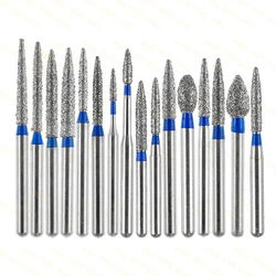 FO Type Standard Dental Diamond Burs Instrumentation Drill For High Speed Handpiece Dentist Tool FG 1.6mm Polishing Burs Drills