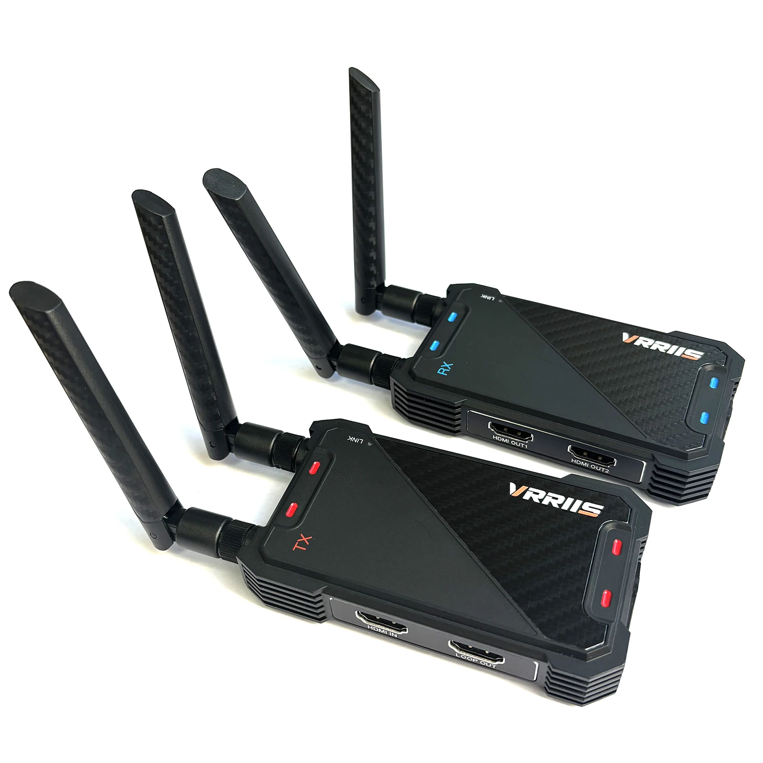 400M Dual HDMI Wireless Extender Display Adapter Video Transmitter Receiver Screen Share for DVD Camera Laptop PC To TV Monitor