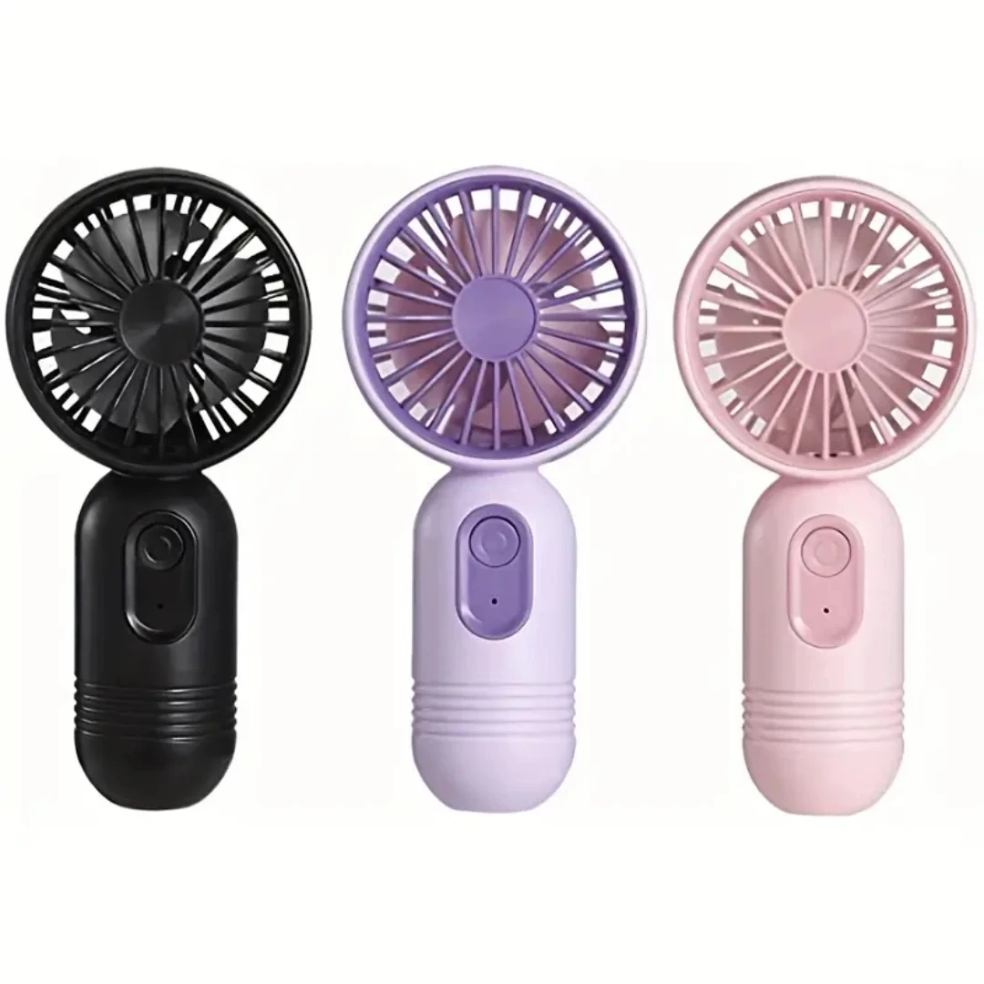 

USB Rechargeable Mini Portable Fan With Lightweight Handheld Battery Fan - Perfect For Office, Outdoor, Travel, And Camping Fan