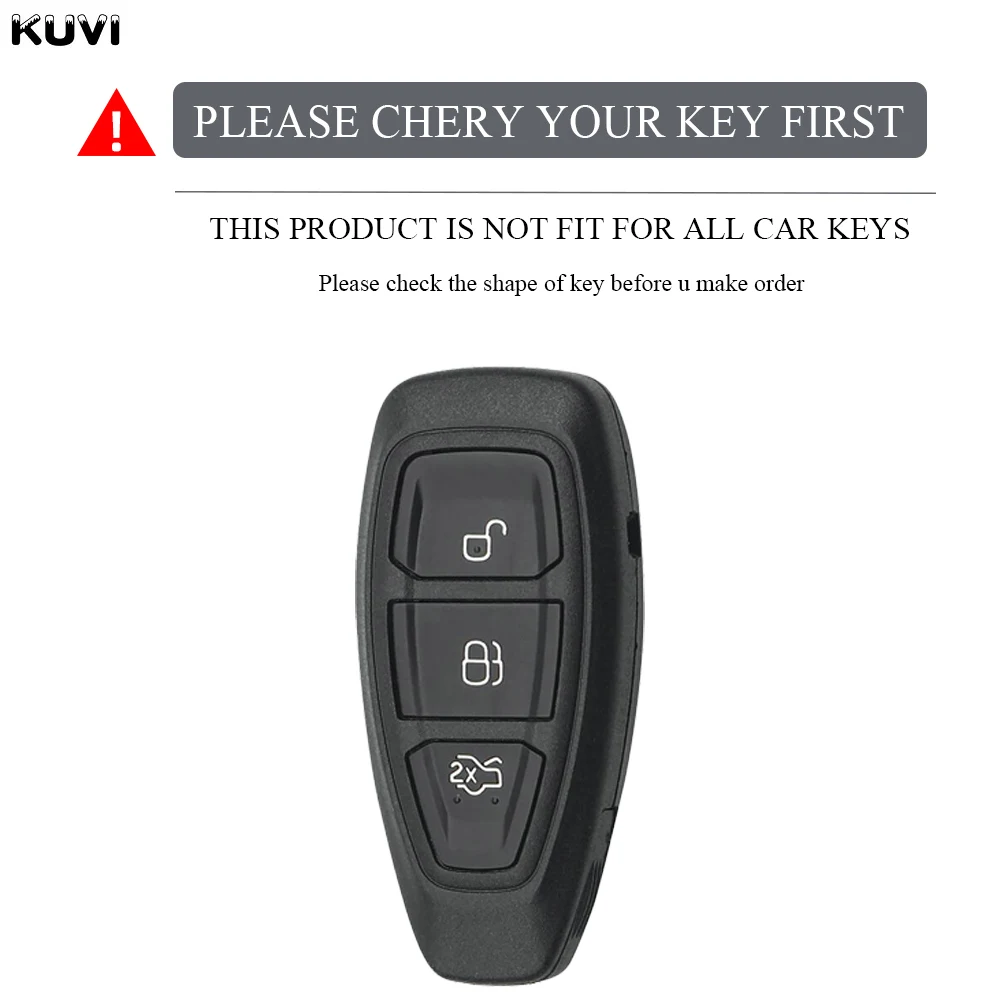 New TPU Car Remote Smart Key Case Cover Shell For Ford Fiesta Focus 3 4 Mondeo Ecosport Kuga Focus ST Protector Fob Accessories