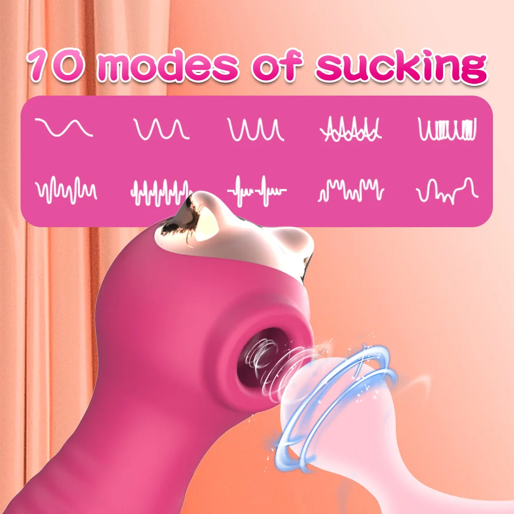 البظر مصاصة هزاز للنساء كيتي مص البظر الفم محفز فراغ مص الإناث الاستمناء الجنس متجر الكبار لعبة الجنس