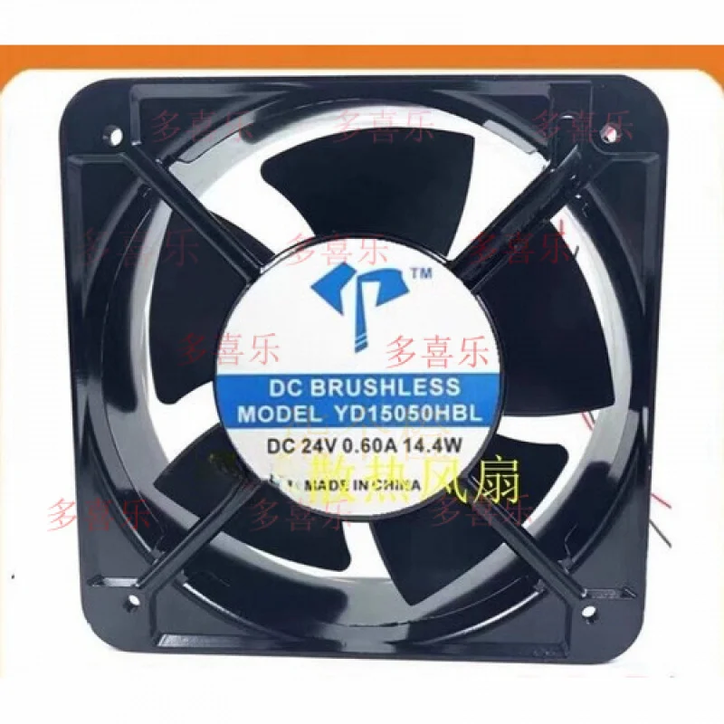 

WW 1 шт. YD15050HBL DC24V 0,60A 14,4 Вт 15 см металлический охлаждающий вентилятор с высоким воздушным потоком