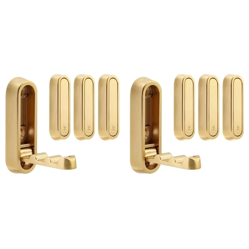 【limited-edition】8pcs-gold-foldable-wall-hooks-metal-foldable-hooks-wall-wount-for-bathroom-kitchen-bedroom-gold