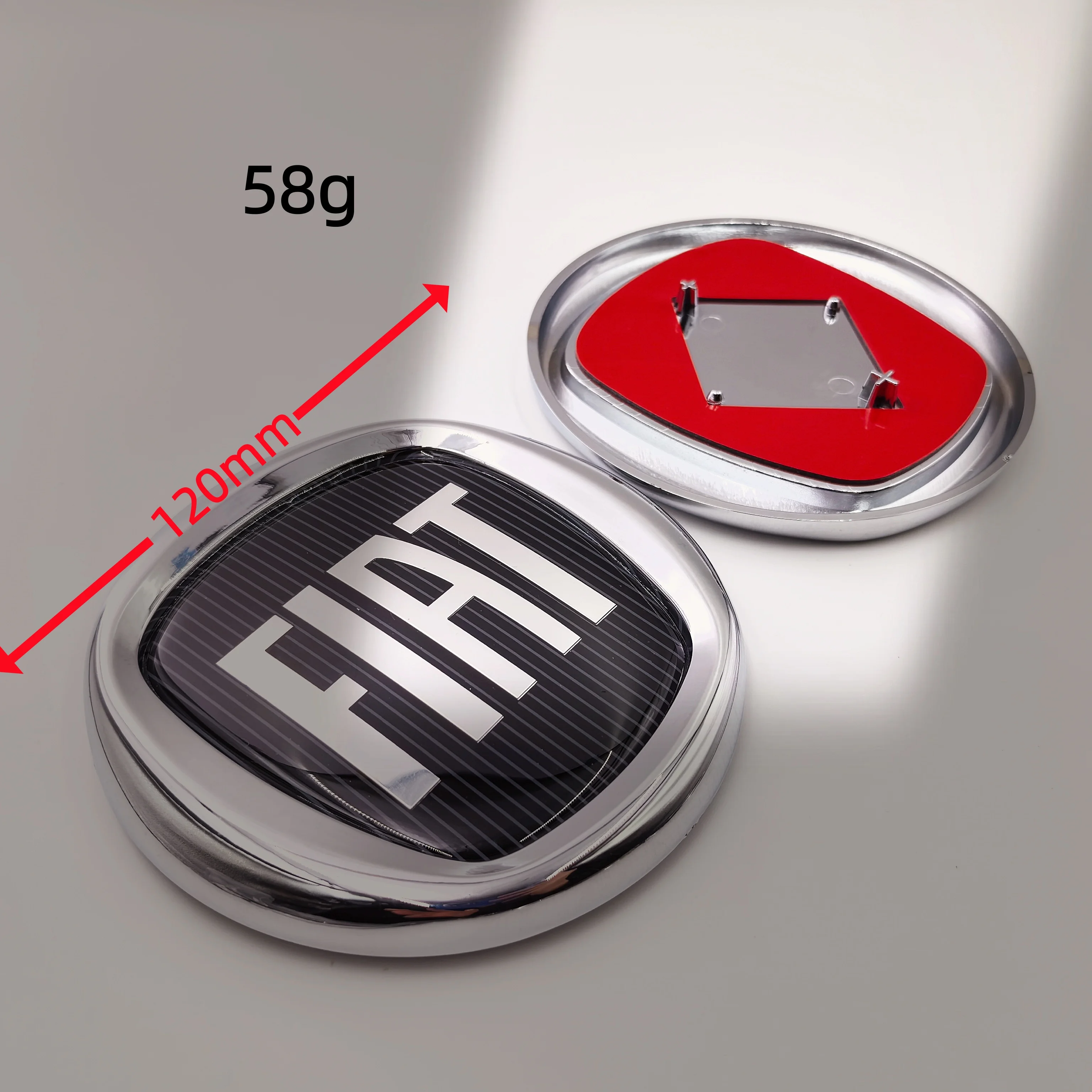 8,5/9,5/10/12 cm 85/95/100/120 mm Auto-Emblem für FIAT Autohaube vorne hinten Abzeichen 2/3/4-Pin-Emblem