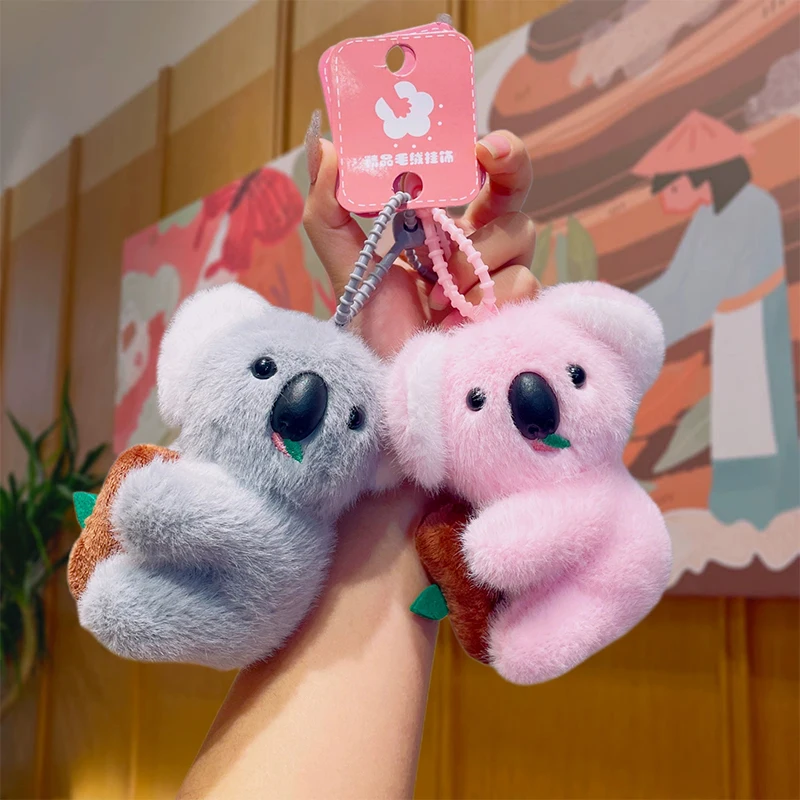 1/3PCS Cute Kola Keychain Keyring Plush Toy Koala Bear Women Diy Jewelry Accessories Bag Pendant Novelty Gift Charms