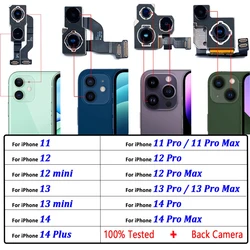New Rear Back Camera Module Flex Cable Replacement Repair Parts For iPhone 11 Pro 12 mini 13 Pro Max 14 Plus