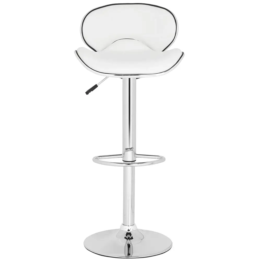 

Home Collection Shambi White Adjustable Swivel Gas Lift 24-30.1-Inch Bar Stool