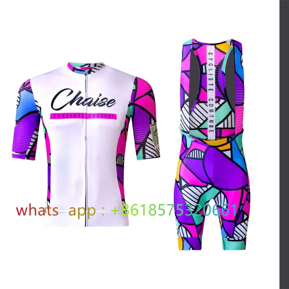 Chaise Cycliste Cycling Jersey Set Clothing Men Mtb Bicycle Short Sleeve Shirt Road Bib Shorts Kit Roupa Maillot Ciclismo Hombre