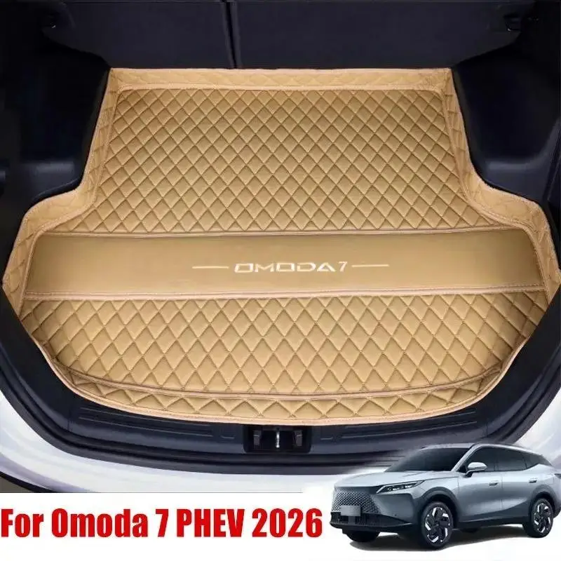 Custom Car Trunk Mats For Omoda 7 shs c7 phev 2026 Auto Accessories Covers Automobiles Protect Waterproof Rear Rugs Products
