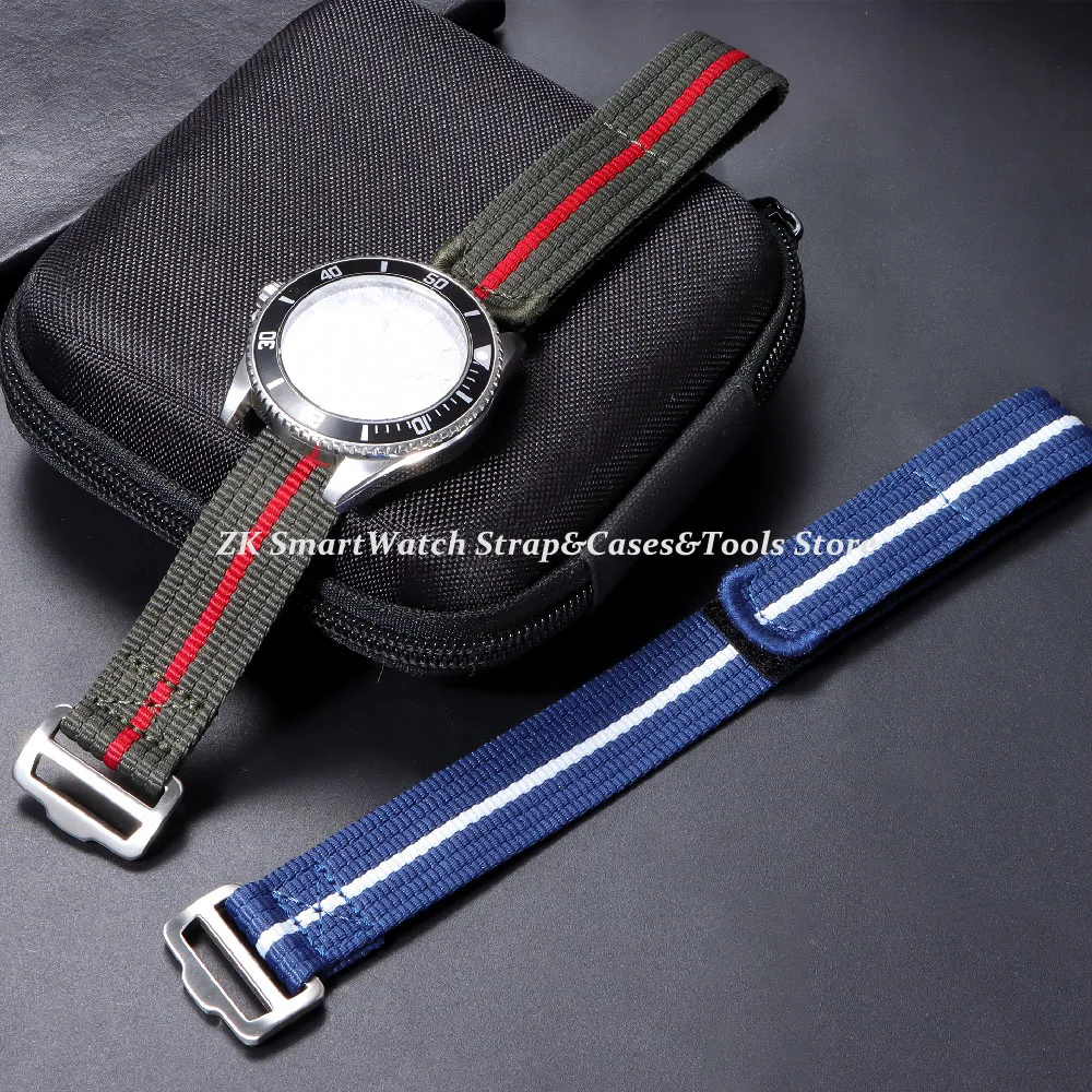20mm 22mm Nylon Watch Strap Nylon Woven Fabric Military Sport Watch Band for Men Women Bracelet Replacement Canvas Wrist Band