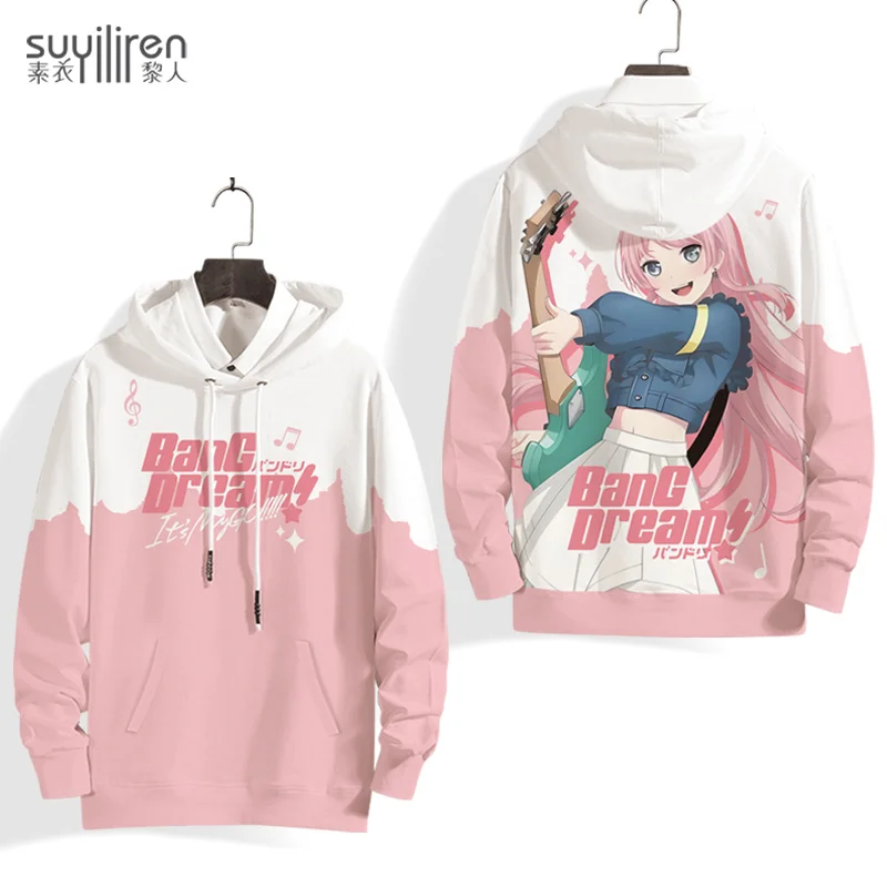 

Популярные толстовки BanG Dream MyGO с 3D принтом Anon Chihaya, толстовки в стиле аниме, летние мужские и женские спортивные костюмы с длинными рукавами, толстовка Y2k