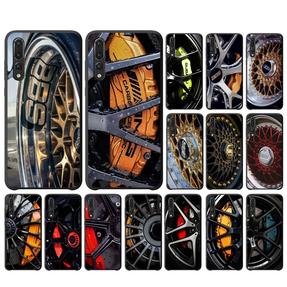 BBS Car Rim Wheel Hub Phone Case For Huawei P 8 9 10 20 30 40 50 Pro Lite Psmart Honor 10 lite 70 Mate 20lite