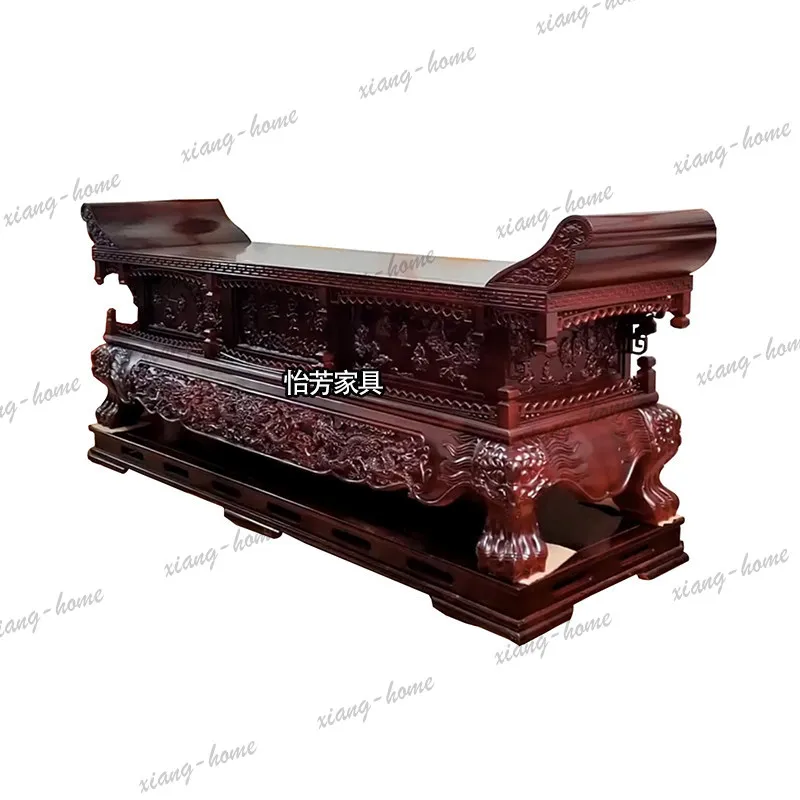 PG camphor wood solid wood offering table offering table Buddhist hall upturned incense case ancestral hall table Shentai
