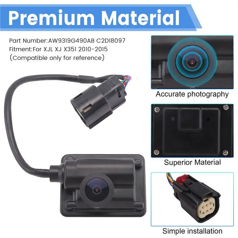 M50K-For Jaguar XJL XJ X351 2010-2015 Car Rear View Reverse Back Up Camera AW9319G490AB