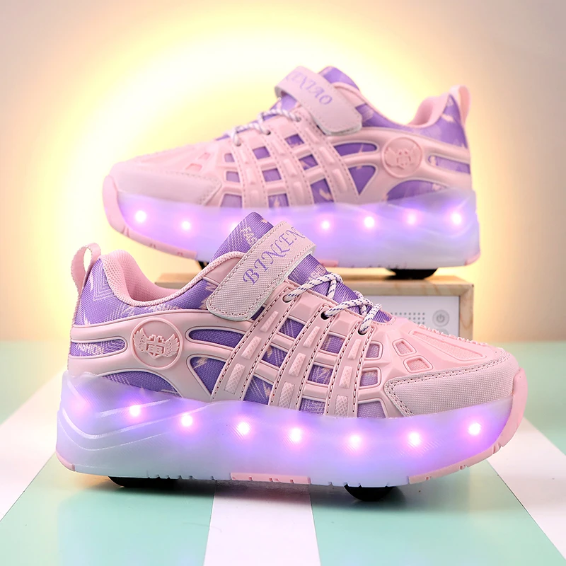

Roller Sneakers: Lightweight Student Wheeled Sneakers for Boys, Girls & Teens – Kids' Roller Skates