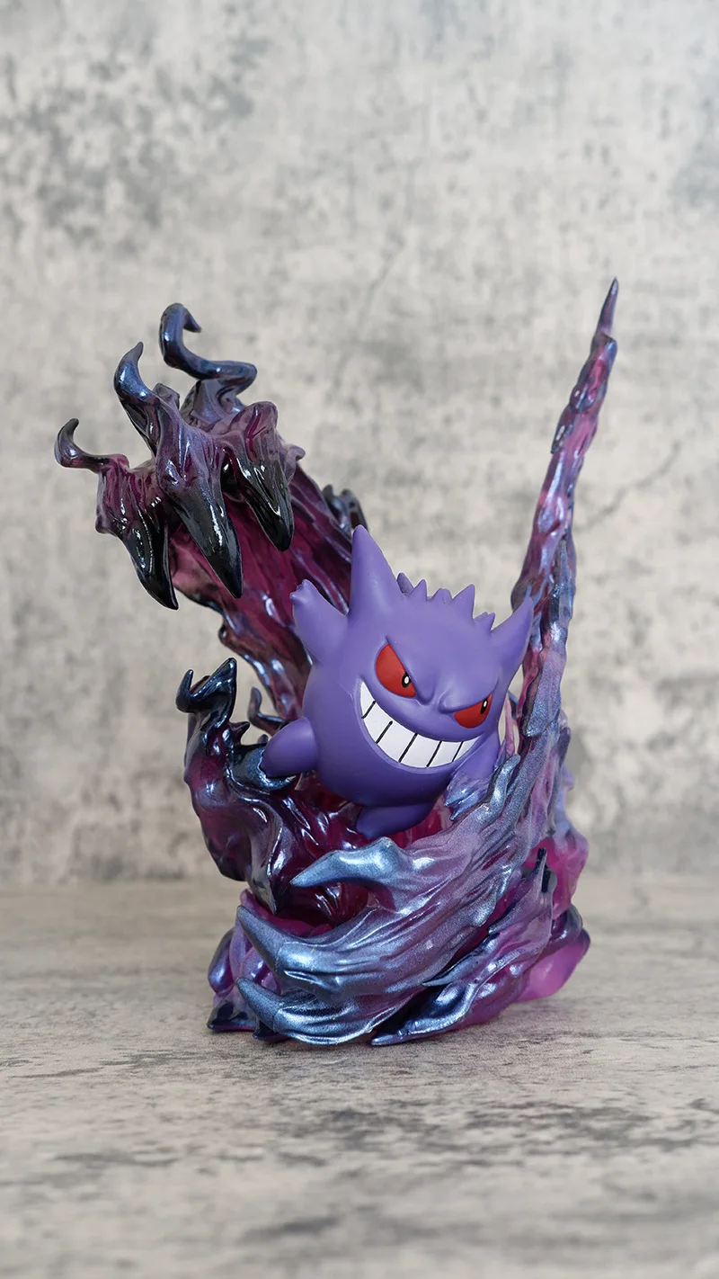 19cm Anime Pokemon Gengar Battle Ver. PVC Action Figure Game Statue Collectible Model Kids Toys Doll Gifts view 3