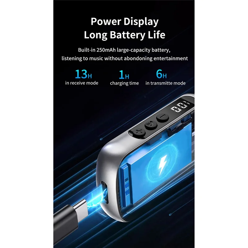 LBER ？ 2 In 1 Wireless Bluetooth 5.3 Receiver Transmitter 3.5Mm Jack For Car Music Audio Aux A2dp Headphone Reciever Handsfre