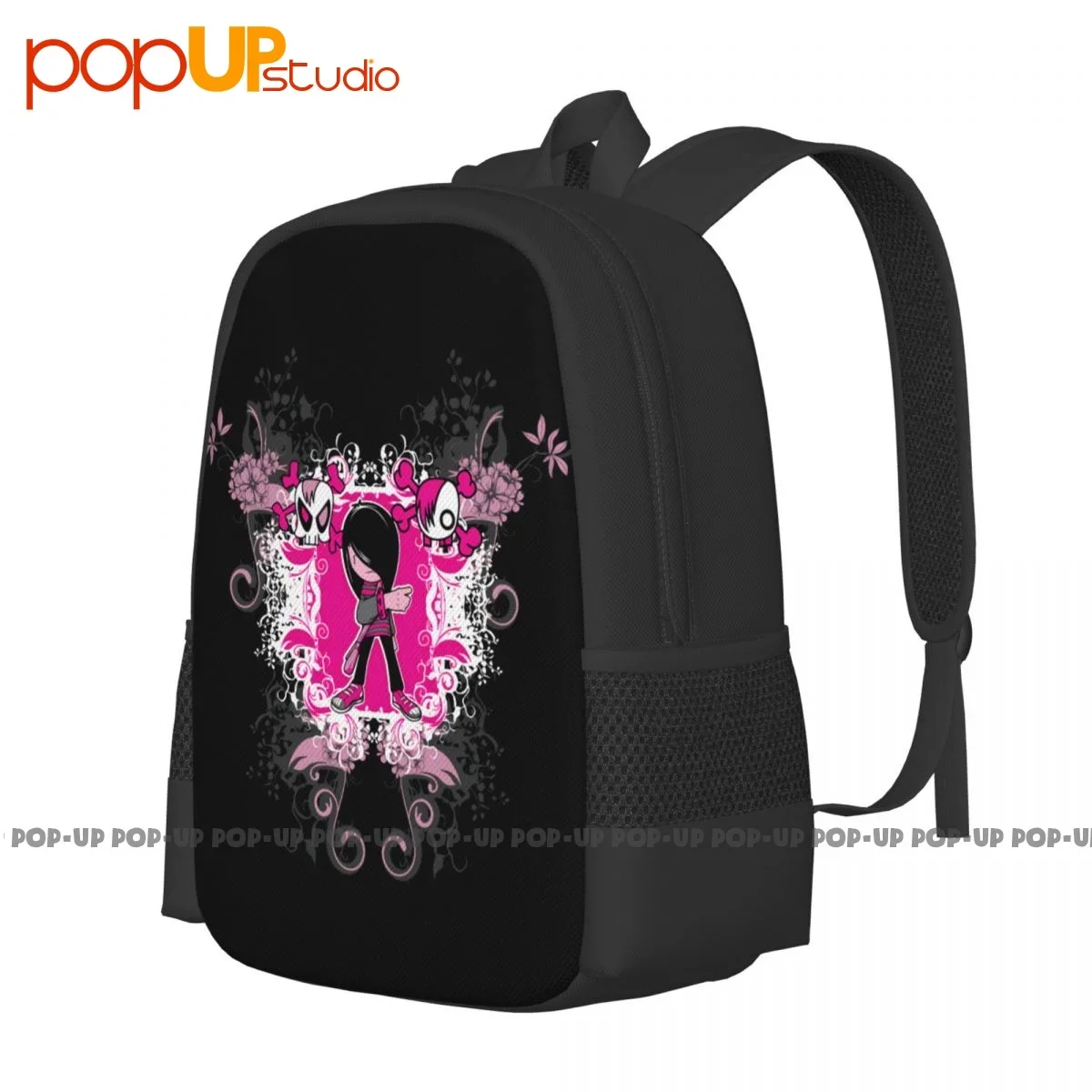 Emo Boy Skeleton Skull Cool Backpack Large Capacity School Shoe Bag Shopping Bag Outdoor Running