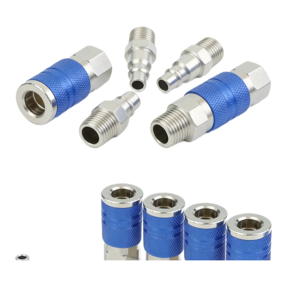 For Air Hoses 1 4 NPT Fittings Air Hose Quick Coupler Versatile Air Hose Connectors Construction Quick Connection Design