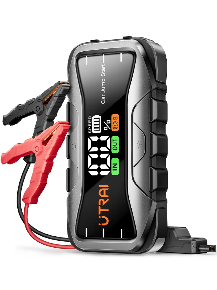 UTRAI 27000mAh urządzenie do uruchamiania awaryjnego samochodu Power Bank 6000A wzmacniacz samochodowy automatyczne urządzenie do uruchamiania awaryjnego Jump Start dla benzyny Diesel — zdjęcie 2