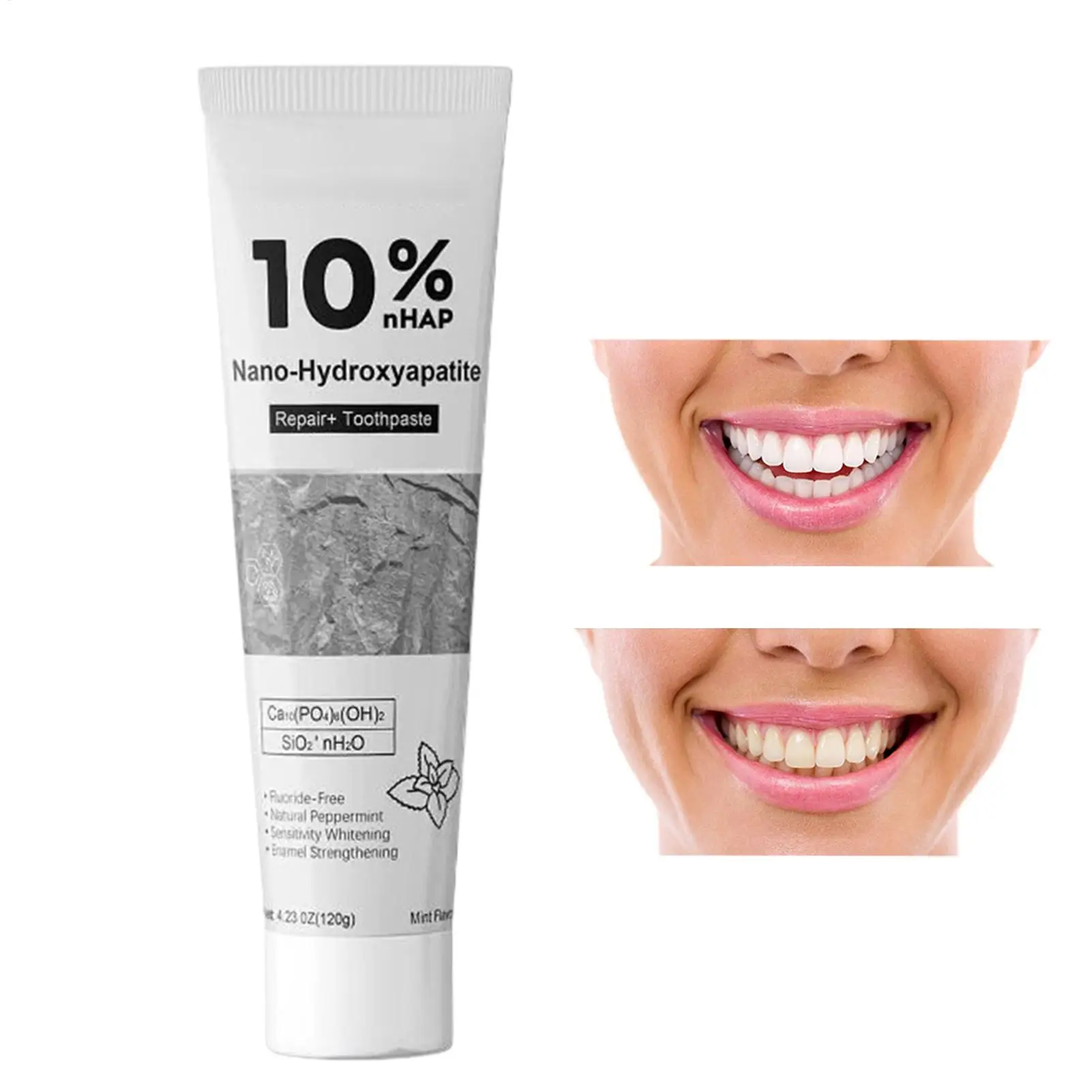 

120 г удаляющая зубная паста, осветляющая эмалированная укрепляющая зубная паста, натуральный вкус мяты перца, глубокая очистка для чувствительности
