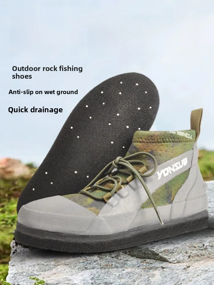 

Профессиональные мужские уличные ботинки Yonsub для морской рыбалки, нескользящие, водонепроницаемые, с меховой подкладкой и стальными шипами