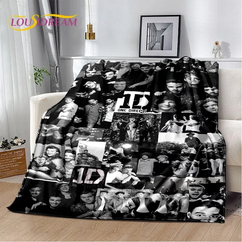 1D rock-one way Beds atio beds soft flannel blanket for bedroom sofa picnic, throw blanket cover outdoors entertainment gift