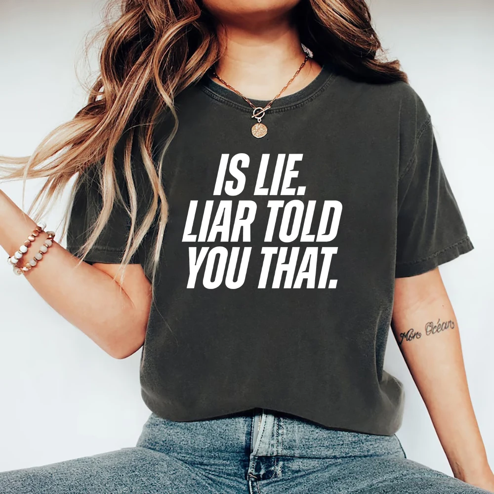 

Is Lie Liar Told You That Connor Storrie Heated Rivalry Inspired Shirt Ilya and Shane Womens T-Shirt Casual Graphic T Shirts