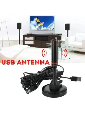 Indoor Outdoor Ultra HD Digital TV Antenna with VHF UHF Amplifier 200 Miles Range Quick Response Aerial Set for Amplified DAB