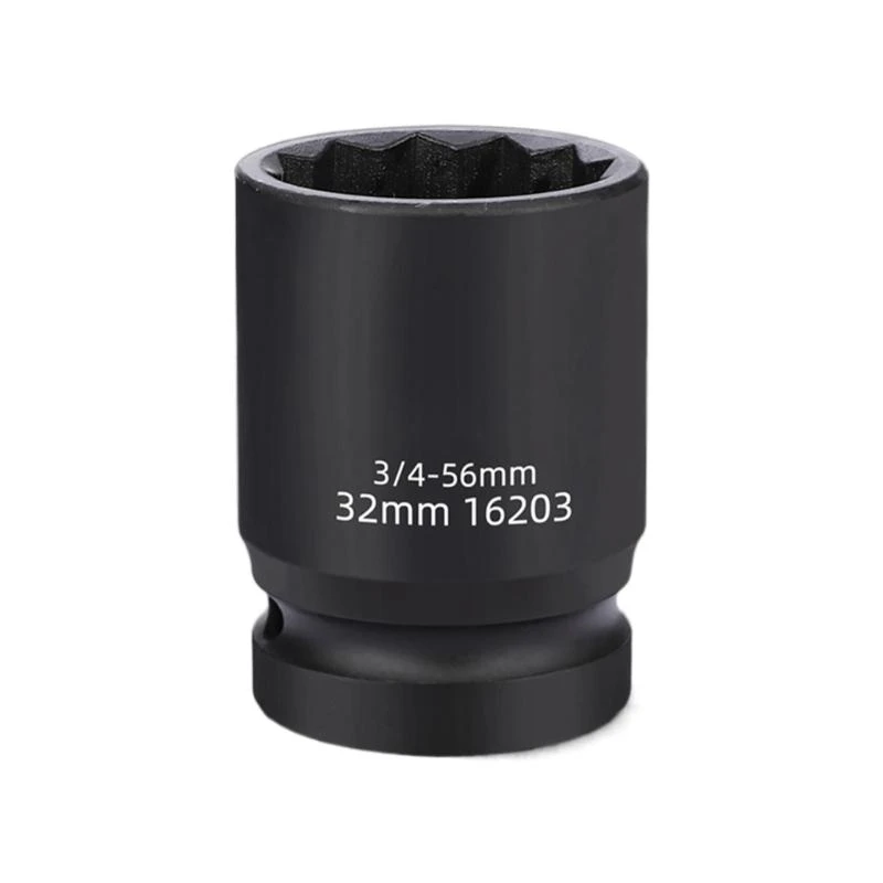 

M4YC Multifunctional 3/4Inch Drive Impact Socket with Enhances Grip and 12 Point Designs for Bolts and Nut in Tight Space