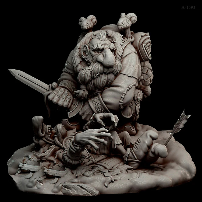 60MM Resin bust model kits figure colorless and self-assembled A-1593