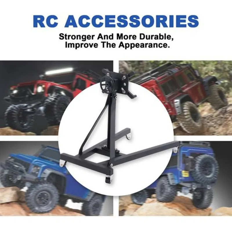 AINY-For RC For Garage Engine Repair Stand 1/For RC Car Diorama Decoration& Model Display Miniature Flip Rack 10 Scale