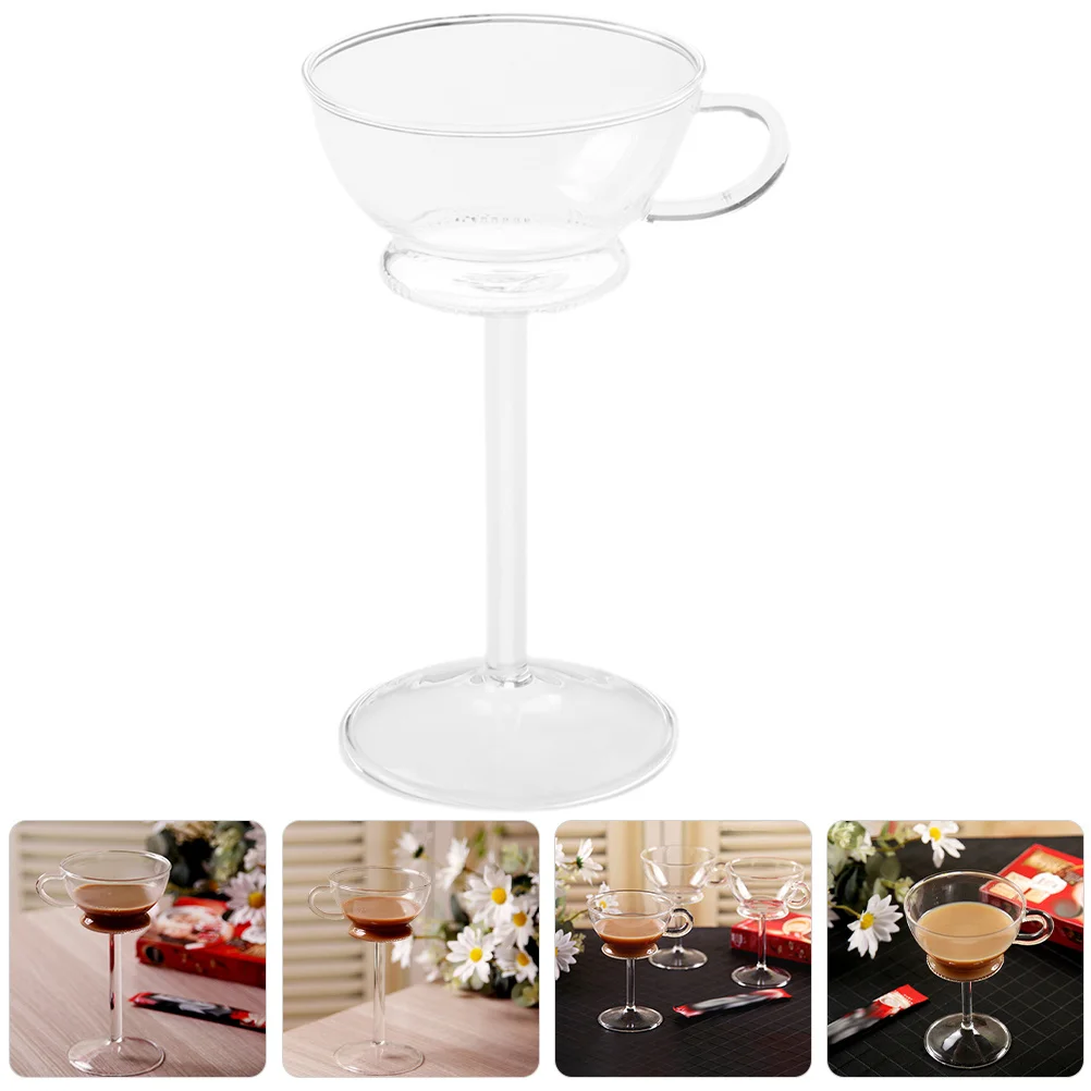 

140Ml Decorative Goblet Glass Wine Glasses for Cocktail and Red Wine Party Bar Drinkware Exquisite Workmanship Stable Base