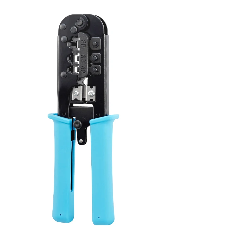 

T50 RJ45 Crimper RJ11 RJ45 Crimping Tool Ethernet Network LAN Cable Crimper Cutter Stripper Plier for 6P 8P RJ-11/RJ-12 RJ-45