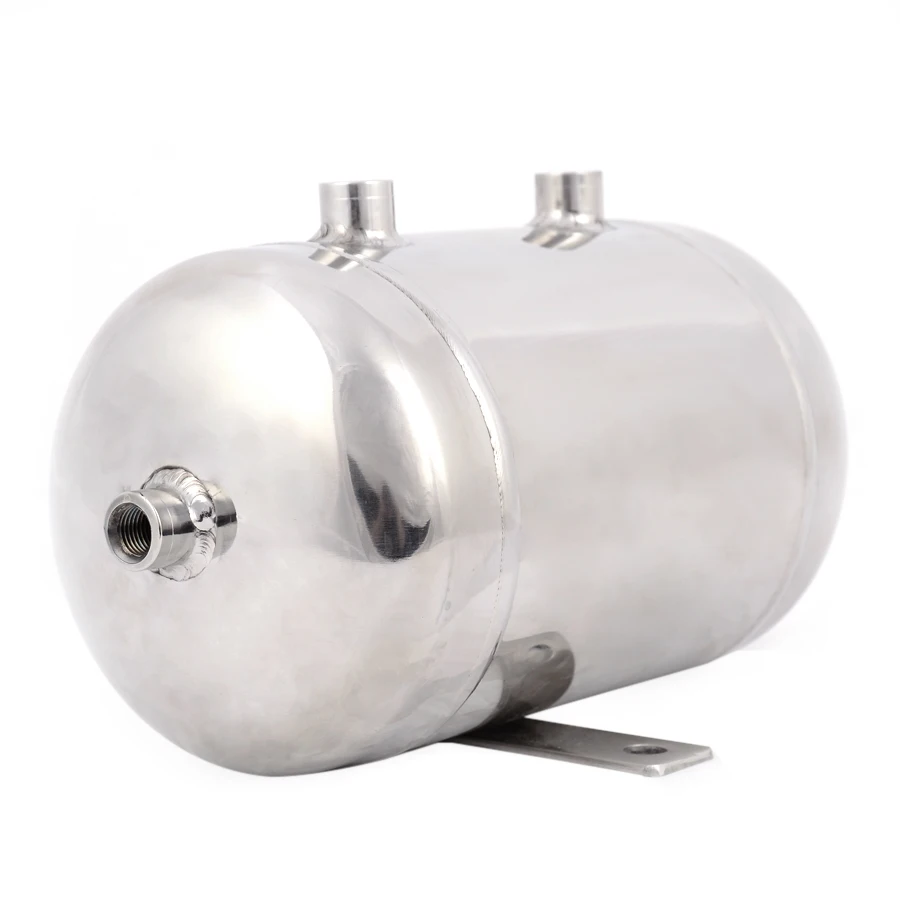 3L Small 304 Stainless Steel Air Tank Customizable Vacuum Buffered